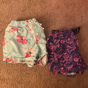 2 pair tropical shorts bundle